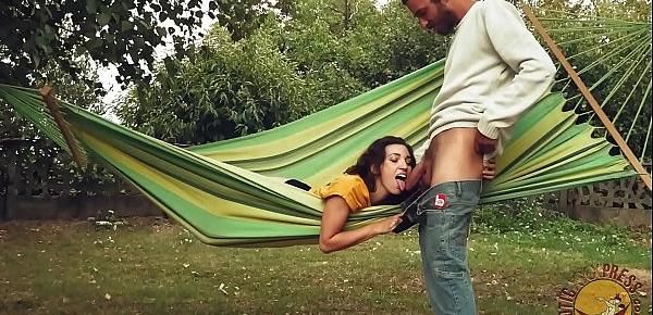  Eroticxxxpress - Eating her pussy is the only way to interrupt her reading session - HAMMOCK CLUB episode one!
